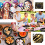 Wxinsheng 50 Pièces Vaisselle de Fête Noir et Or Assiettes Jetables en Carton,pour Anniversaire,Mariage,Baby Shower Noël Dîner