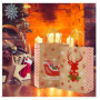 12 Pièces Sacs Cadeaux de Noël en Papier Kraft Avec Poignée - Parfaits pour les Fêtes et Cadeaux de Vacances