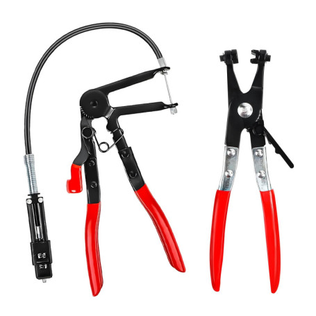 Pince A Collier,Pince Collier de Serrage,2 Pièces Pince Collier Durite,Pince Collier Echappement,pour enlever et installer des c