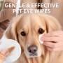 jadeseal 130 Unités Lingettes pour Les Yeux des Chiens,Nettoyant pour Éliminer Les Taches de Larmes, pour Le Nettoyage De L' Ocu