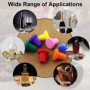 Lot de 7 capsules en silicone réutilisables - 7 couleurs - Pour vin de diamètre 1,8 cm à 2,2 cm - Diamètre intérieur de l'embouc