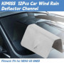 KIMISS12 pièces Vent Déflecteur Clips De Voiture Vent Pluie Déflecteur Canal En Acier Inoxydable Fixation Clips De Retenue Fit p