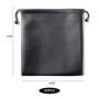 TIMJJG 2 pièces étui en cuir PU noir rectangulaire 20x22 cm avec cordon de serrage pour activités de plein air et utilisation qu