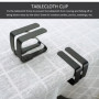 TAFACE Lot de 8 pinces à nappe épaisses en acier inoxydable pour table de jardin, salle à manger, table familiale
