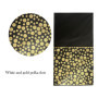 TAFACE Nappe en Or Noir 2pcs 137cm * 274cm, Nappe décorative à Motif de Points, épaissie imperméable et résistante à l'huile, dé