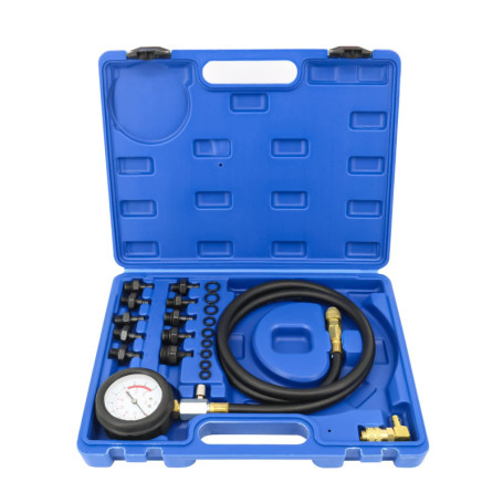FreeTec Testeurs de Pression d'Huile, 140psi 10bar Manometre Pression Huile Moteur, Kit Outil Pression Huile Mano Pression Huile