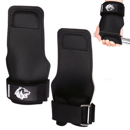 Poraceous Sangle de Tirage Musculation, Sangles de Poignet la Musculation, Gants de Soulevé de Terre et Coussinets de, pour Le F