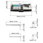 QWORK Bloc de distribution de camping car, mini boîte à fusibles ANL, pour voiture, bateau, fourgonnette, SUV, camion