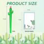 7 Stylos Cactus, 1 Lot De Bloc-Notes, Stylo Gel Noir, Stylo D'Écriture Cactus