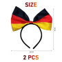 2 Pièces Bandeaux Allemands Drapeau Bandeaux Arc Bandeaux Ventilateur Accessoires Robe De Soirée Accessoires Décorations De Fête