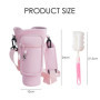 ZGDEIWGF Sac à bandoulière 1 tasse, brosse 1 tasse, sac à bandoulière avec porte-bouteille d'eau, sac fourre-tout pour bouteille