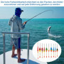 Flotteur Peche, 10 Pcs Flotteur Peche Au Coup avec 205 Pcs Plomb Peche 4 Stop Float Peche 4 Emerillon de Pêche, Flotteurs de Pêc