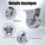 Poulie pour cordes, Roue à rouleaux en acier inoxydable 48mm avec 4 vis et 4 tubes d'expansion, Poulie pour câble en acier pour 
