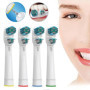 Kongkay : Lot de 8 têtes de rechange pour brosse à dents électrique compatible avec Oralb, Dual Clean