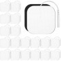 Frogetu Électrodes 5x5 mm 20 pièces,Patchs de 5x5 cm pour électrostimulateur TENS et EMS,Patchs pour TENS et EMS réutilisables e