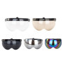 Wopohy Visière de Casque Bouton-Poussoir Universel 3 Protection Contre Le Soleil Coupe-Vent Casque de Moto rétro Demi-Visage Vis