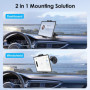 Support de Voiture, 360 Degrés Support Tablette Voiture Pare-Brise Tableau Bord Support Téléphone Voiture avec Ventouse Compatib