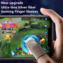 Mobile Game Controller Finger Sleeve,6 Pièces Contrôleurs de Manchons de Jeu Mobiles Manchon de Doigt de Jeu Anti-Transpiration 