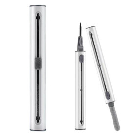 Kit de nettoyage pour écouteurs Pro 1 2,3 en 1 - Stylo de nettoyage multifonction - Brosse souple pour écouteurs Bluetooth, clav