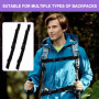 Primasage 2 Pièces Sangle Sac a Dos, Antidérapantes Attache Sac a Dos Réglables Sangle de Poitrine Sac à Dos Adaptées pourd Le J