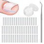 WOLMIK Lot de 40 correcteurs d'ongles incarnés sans douleur avec rehausseur d'ongles incarnés - Kit d'outils faciles à utiliser