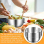Bo À Mélanger En Métal,6 Pièces Bol Mélangeurs,Bols En Acier Inoxydable,Bo A Mélanger,Bol A Mixer En Inox Pour Cuire Et Servir, 