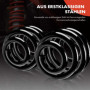 Frankberg 2x Ressorts de suspension Essieu Arrière Compatibles avec 307 2000-2014 C4 Coupé 2004-2011 C4 I 2004-2011 C4 II 2009-2