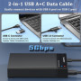 Tccmebius Boîtier de Disque 3,5 Dur Externe USB 3.0 Station d'accueil pour 2,5 3,5 Pouces SATA HDD/SSD Jusqu'à 22TB, avec Alimen