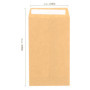HEIHAK Lot de 200 petites enveloppes autocollantes en papier kraft pour graines, pièces de monnaie et petits articles Marron 6 x