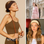 IBOPUXIU Bandeau Cheveux Femme Homme, Lot de 8 Bandeaux Mode pour Femmes, Sport Yoga Élastique Antidérapant, Accessoire Cheveux 