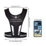 QIURUYUE Gilet de course pour homme et femme avec gourde - Léger - Réfléchissant - Support pour téléphone portable - Pour homme 