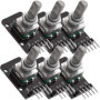 GERUI Lot de 6 modules d'encodeur rotatif KY-040 compatibles avec module d'encodeur rotatif Arduino à 360 degrés, potentiomètre 