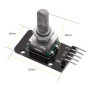 GERUI Lot de 6 modules d'encodeur rotatif KY-040 compatibles avec module d'encodeur rotatif Arduino à 360 degrés, potentiomètre 