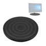 Plateau Rotatif 360° Antidérapant - Support Tournant pour Emballage, Scellage, Sculpture en Argile, Gâteau et Présentation (Noir