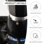 ZBHDEYG Lot de 2 plaques de cuisson pour cafetière, cuisinière de cuisine, réducteur de bague de gaz, support de cuisinière à ga