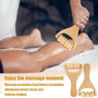 Uoimky Lot de 3 rouleaux de massage en bois avec poignée - Anti-cellulite - Pour le dos, les jambes, le cou, la cellulite - Rela