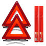 GADLANE Triangle De Signalisation Homologué ECE Réfléchissant Pliable Alerte De Sécurité Lot De 2