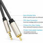 NC Câble RCA plaqué or 3,5 mm jack vers RCA / phono stéréo Y Splitter audio AUX Câble audio numérique HDTV Câble de connexion au
