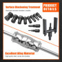 Zoomtools 12 Pcs 8-25 mm Outil d’Installation et de Retrait de Roulement à Trou Borgne, Universel pour Voiture et Moto