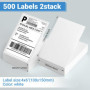 500 feuilles (2×250) etiquettes autocollantes 4" x 6", etiquette thermique 100×150mm, shipping label sans BPA, etiquettes autoco