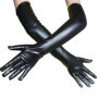 BOBOZHONG Gants Longs Sexy en Similicuir pour Femme,50cm Gants Longs Gants Sexy en Latex Gants de Soirée Femme Gants Long, pour 