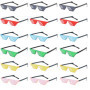 Qixuer 18 Paires De Lunettes De Soleil Pixels, Mosaïques Lunettes, Lunettes De Soleil En Mosaïque Multicolores En Plastique Conv