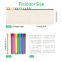 12 Pcs Pochette Tissu Zippée，Trousse a Colorier，Sac en Toile à Fermeture Éclair Colorée，Livré avec 12 Crayons Couleur et Gabarit