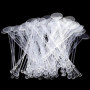 kinoco Touillettes Cocktail Réutilisables Bâtonnets Mélangeurs pour Cocktails, 80 Pièces, 18 cm, Plastique Transparent