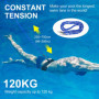 2,5-7,5 mètres de Ceinture de résistance réglable, Ceinture de Natation pour Adultes en Piscine, Aide à la Natation pour Toutes 