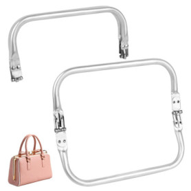 UKOFEW 2 Pièces Cadre en Métal de Sac à Main,Intérieur Aluminium Poignée de Cadre de Sac à Main,pour Artisanat d'embrayage de Sa