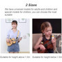CHUANGOU Sangle de ukulélé，Sangle d'épaule réglable pour ukulélé，pour ukulélé ou Guitare de Petite Taille, Longueur Ajustable.