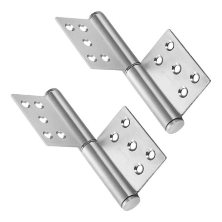 Bangbobi Jeu de 2 charnières en Acier Inoxydable pour Portes en Bois - capacité de Charge jusqu'à 80 kg, Angle d'ouverture de 36