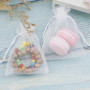 YOYEAH Lot de 200 sachets en organza 7 x 9 cm : pochettes à bijoux et cadeaux avec cordon de serrage, idéales comme sachets à bi