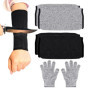 2 Paires De Protège Bras Anti Coupure, 1 Paire De Gants Anti Coupure, Protège Bras, Protège Bras Pour Jardinage, Manchettes, Man